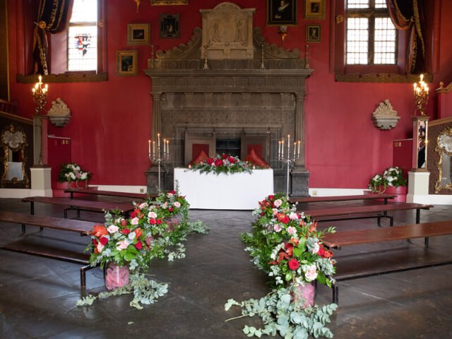 Wedding Spaces Barons Hall Benches Lumley Castle Hotel